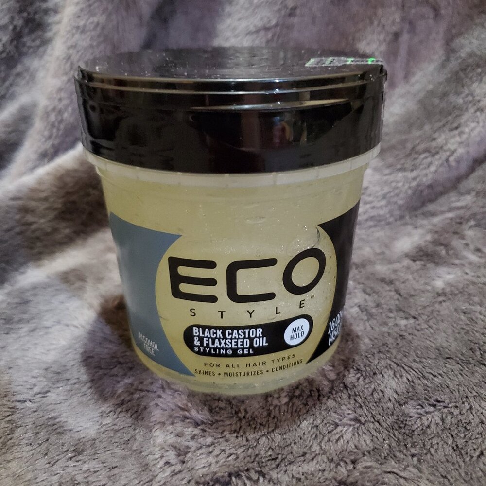Eco Style Black Castor and Flaxseed Oil Styling GEL Max Hold 16oz